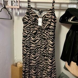 Trendy Zebra Print Dress